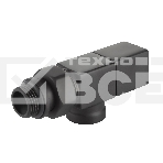 Набор дизайн-вентилей CUBE, осевой черный 1/2