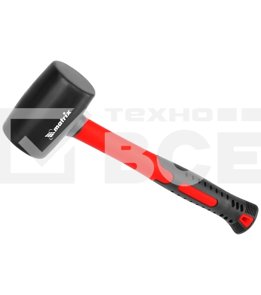 Киянка резиновая Matrix 11175, 225 г, черная резина, фибергласовая рукоятка