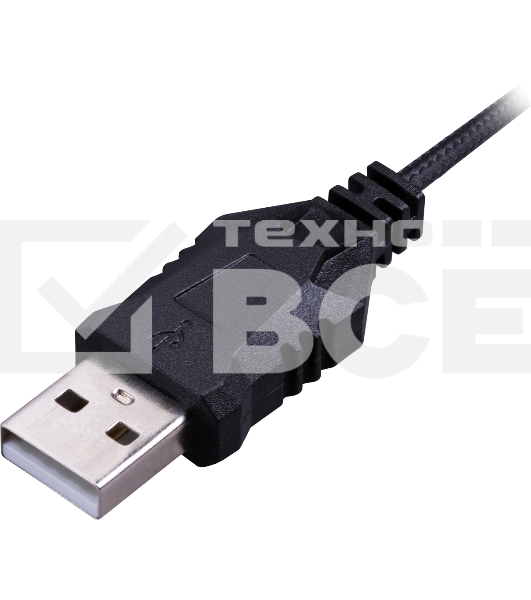 Гарнитура Defender Debor чёрный, проводная, USB, подсветка