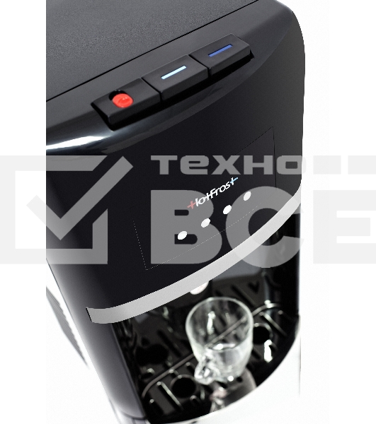 Кулер для воды HotFrost 35 AEN, нижняя загрузка, нагрев 90 °С, охлаждение 15 °С, черный