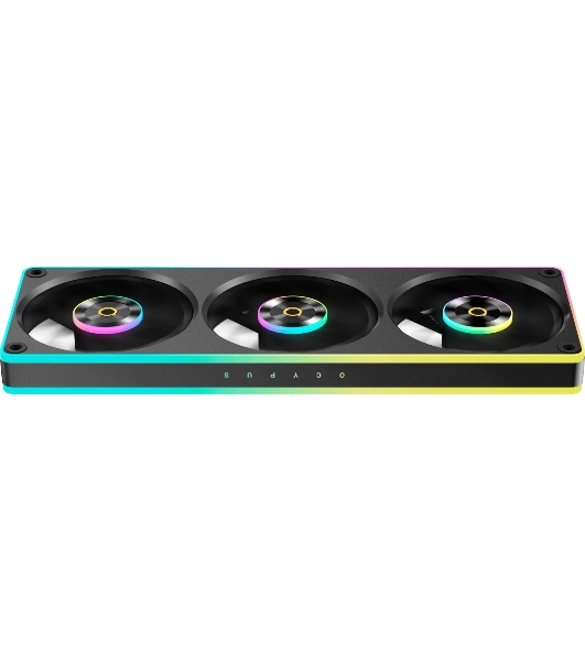 Вентилятор для корпуса Ocypus Sigma F36 BK ARGB, 3x120x120x25mm, 4-PIN PWM, 500-2200 RPM, 36 DBA MAX, FLUID DYNAMIC BEARING