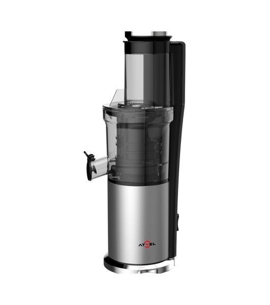 Соковыжималка Atvel PowerTwist J7 серый, шнековая вертикальная, 180 Вт, 700 мл, электронное, реверс