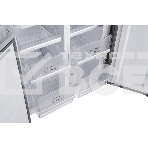 Холодильник Weissgauff WCD 450 INOX GLASS нержавеющая сталь трехкамерный side-by-side 286/141л морозилка снизу, фото9