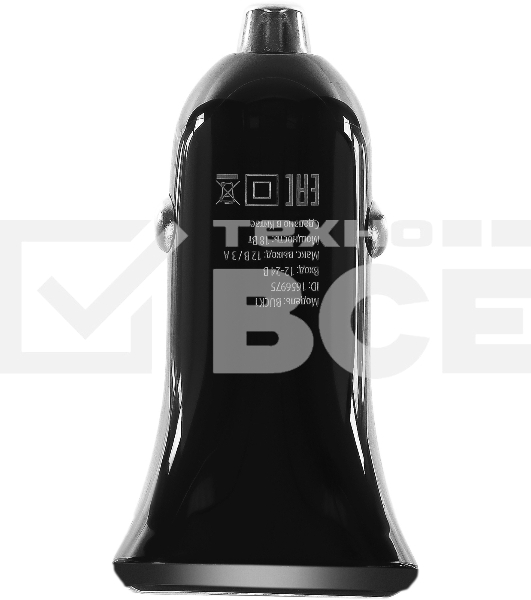 Автомобильное зар./устр. Buro BUCK1 3A PD черный (BUCK18P010BK)