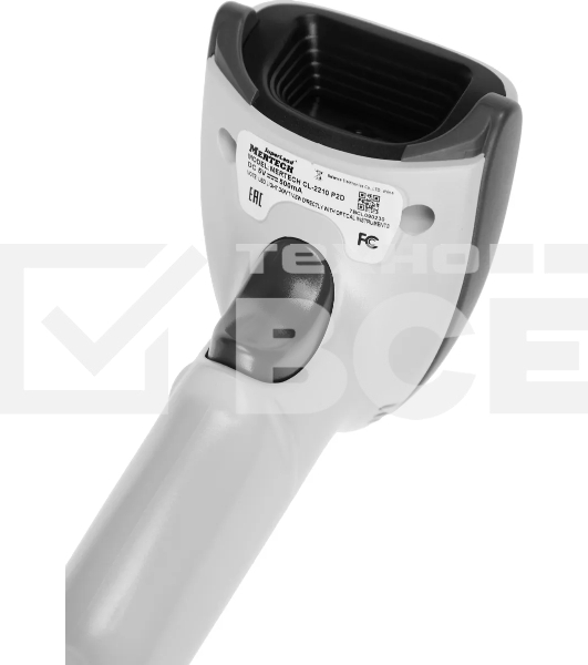 Сканер штрих-кода ручной Mertech CL-2210 BLE Dongle (4833) 1D/2D имидж, беспроводной, 100 скан/сек, USB-HID; USB-COM - эмуляция; RS-232 - эмуляция; Bluetooth - BLE 5.0, белый