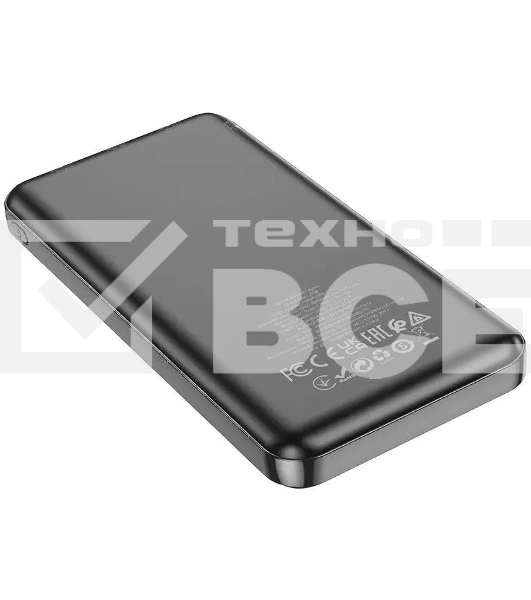 Мобильный аккумулятор Hoco J100 High-ranking 10000mAh 2.1A 2xUSB-A черный