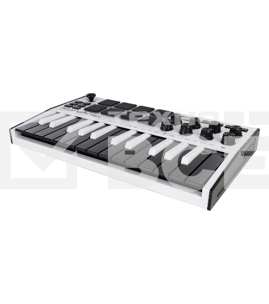 Клавиатура MIDI AKAI [MPK Mini MK3 White] 25 мини клавиш, 8 пэдов, 8 энкодеров, цвет белый