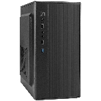 Компьютерный корпус Minitower ExeGate BAA-408U-UNS450 (mATX, БП UNS450 с вент. 12см, 2хUSB+1хUSB 3.0, HD Audio, черный), фото 1