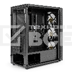 Компьютерный корпус Miditower ExeGate EVO-5001A-600NPX (ATX, БП 600NPX с вент. 12 см, 2хUSB+1хUSB 3.0+HD Audio, черный, 3 вент.12см с RGb подсветкой, боковая панель - закаленное стекло), фото10