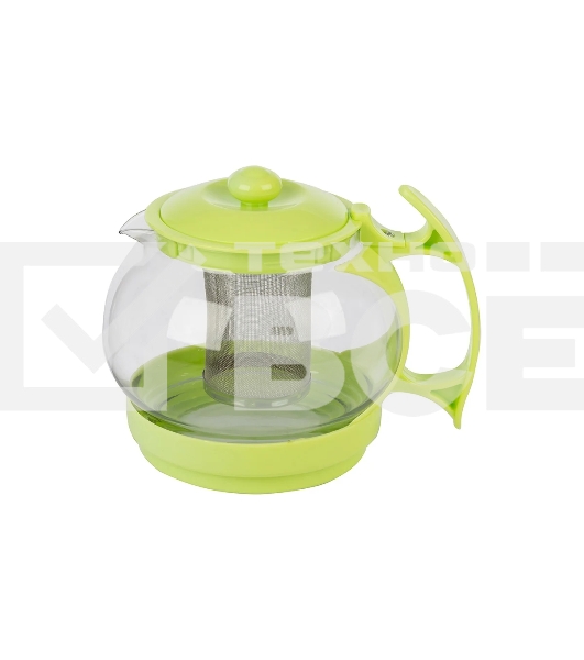 Чайник заварочный Mallony Decotto-1100 с пластик ручкой, фильтр из нерж ст, 1,1 л