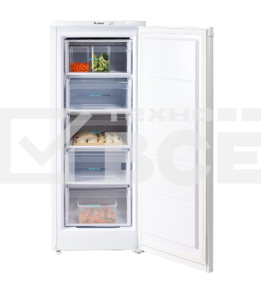 Морозильная камера Бирюса 414 белый, 130л, 5 ящиков