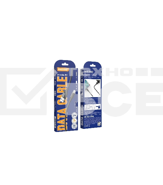 Кабель Smartbuy (iK-522-S14b) S14 Lightning черный, 3 А, 2 м,