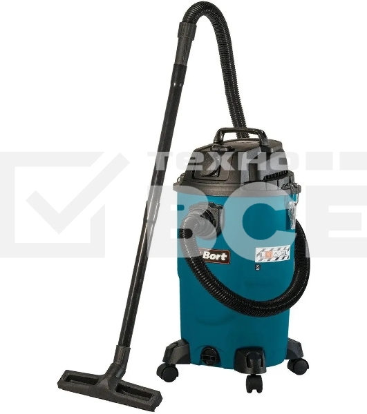 Строительный пылесос Bort BSS-1430-P 1400Вт (уборка: сухая/влажная) синий
