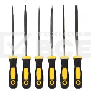 Набор надфилей Deli DL2141 6шт подшипниковая сталь, противоскользящая рукоятка