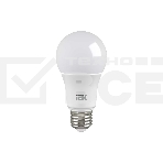 Лампа светодиодная IEK LLE-A60-11-230-40-E27 ECO A60 11Вт грушевидная 4000К белый E27 990лм 230-240В, фото 1