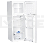 Холодильник Hyundai CT1551WT белый двухкамерный 98/33л морозилка сверху, фото 1