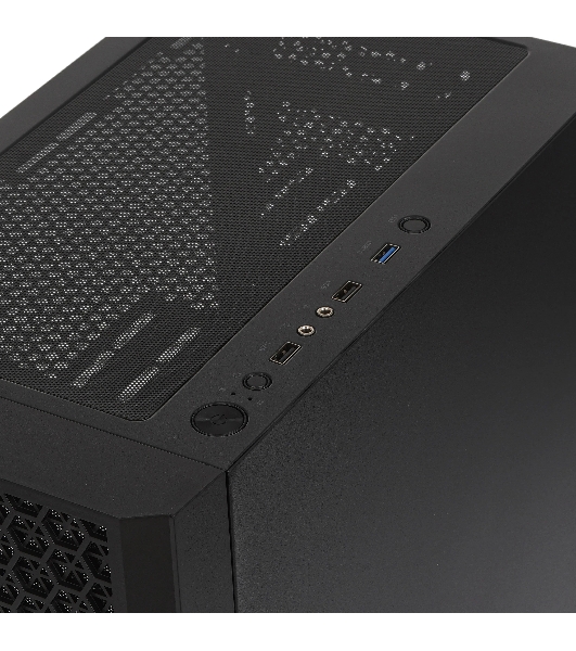 Компьютерный корпус Accord 3312 черный без БП ATX 2xUSB2.0 1xUSB3.0 audio bott PSU