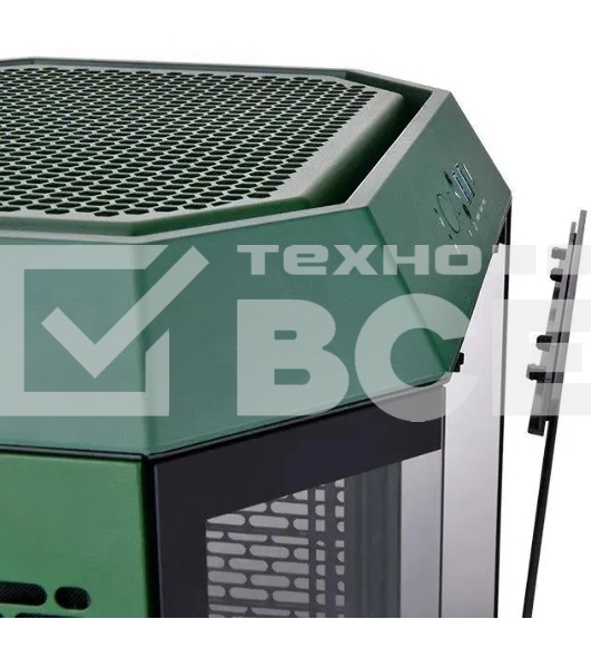Компьютерный корпус Thermaltake The Tower 300 Racing Green зеленый без БП miniITX 8x120mm 6x140mm 2xUSB3.0 audio bott PSU