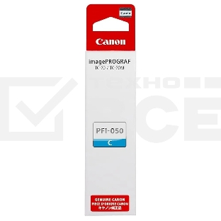 Картридж струйный Canon PFI-050C 5699C001 голубой (70мл) для Canon imagePROGRAF TC-20M