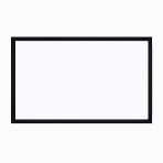 Экран для проектора S'OK SCFRV-266x150 120' 16:9 на бархатной раме, PS White, черная рама, фото 1