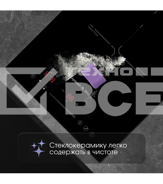 Индукционная варочная панель Zigmund & Shtain CI 60.3 B черный