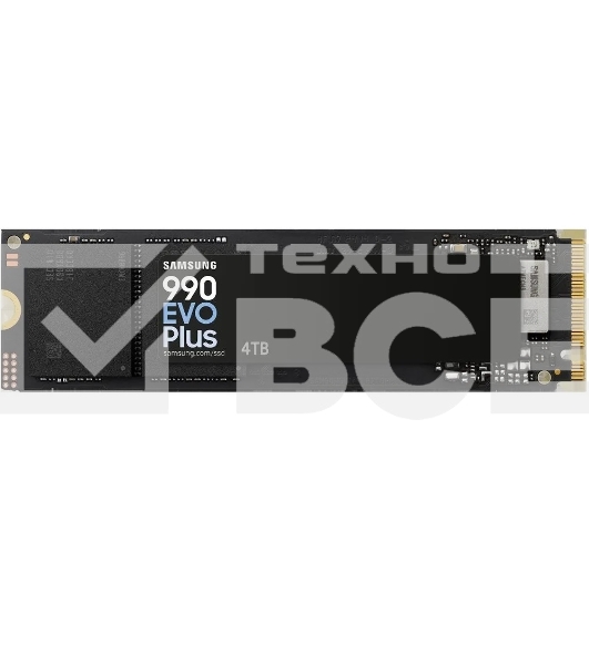 Накопитель SSD Samsung 990 EVO Plus, 1024 ГБ, M.2 2280, PCIe 5.0 x2, NVMe, R/W 7150/6300