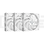 Кулер для ПК PCCooler F5R120 WH 3IN1 белый (120x120x25mm, 4-pin PWM, 46CFM, 26.88dBA, 1800RPM, 3pcs), фото 1