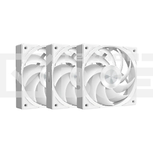 Кулер для ПК PCCooler F5R120 WH 3IN1 белый (120x120x25mm, 4-pin PWM, 46CFM, 26.88dBA, 1800RPM, 3pcs)