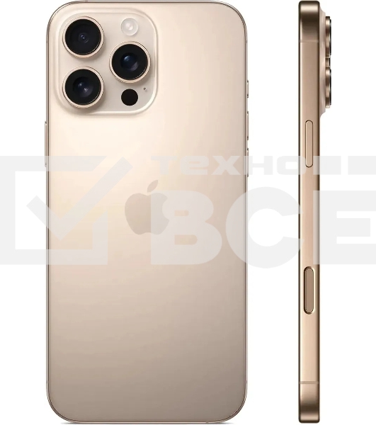 Смартфон Apple iPhone 16 Pro Max, 8/256Gb, бежевый титан