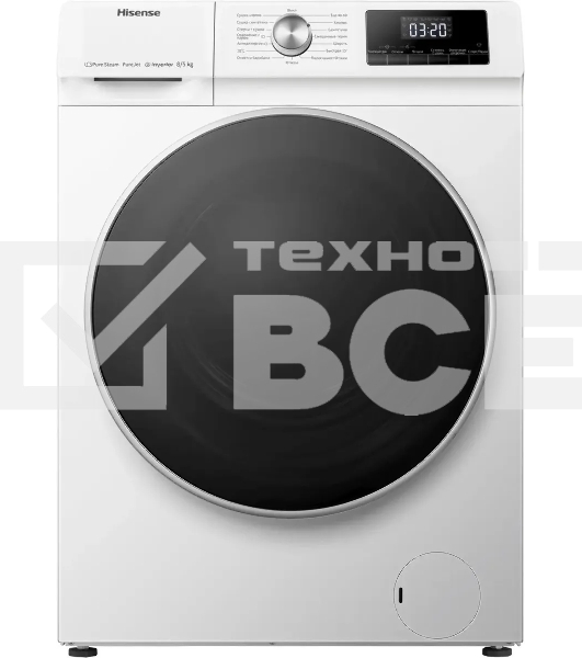 Стиральная машина Hisense WDQA8014VM класс: A загр.фронтальная макс.:8кг (с сушкой) белый