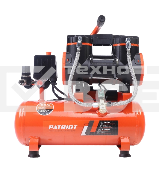 Компрессор Patriot поршневой безмасляный KDS 190 F10 (190 л/мин, 0,95 кВт, 8 бар, 10 л,  2800 об/мин, быстросъем 1/4)