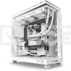 Компьютерный корпус без блока питания Case NZXT H6 Flow, Midi-Tower, TG, 3x120мм, 2xUSB-A 3.2 + 1xUSB-C 3.2, ATX, mATX, mITX белый, фото 1