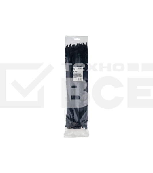 Стяжки Cablexpert NYT-400x4.8B пластиковые 400 мм х 4.8 мм, черные (100 шт.)