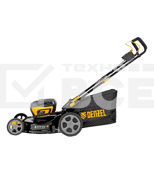 Газонокосилка аккумуляторная бесщет. Denzel DLM-460, 460 мм, травосб. 65 л., Li-Ion, 40 В