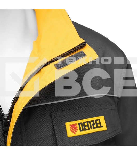 Куртка профессиональная рабочая Denzel 65% полиэстер 35% хлопок, XL