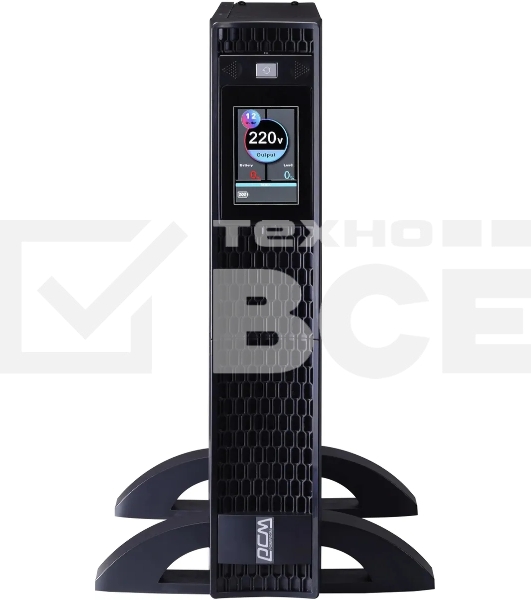 Источник бесперебойного питания Powercom Next, On-Line, 2000VA/2000W, Rack/Tower, 8*IEC320-C13 + 2*C19, LCD, Serial+USB, SmartSlot, подкл. доп. Бат.