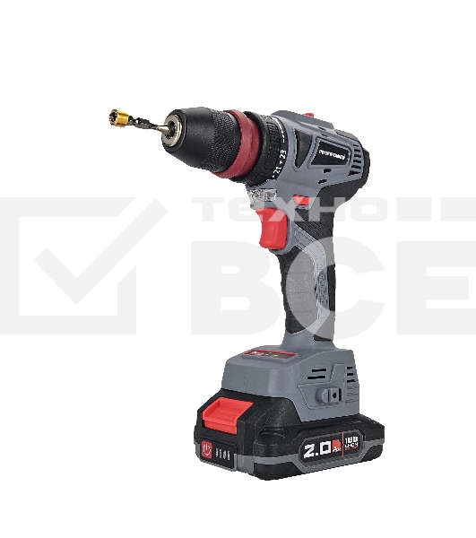 Аккумуляторный бесщеточный шуруповерт ProfiPower MKBL-18BM (Li-ion-2шт, 18В-2.0А·ч, съемный патрон, З/У, 0,8-10мм, кейс)