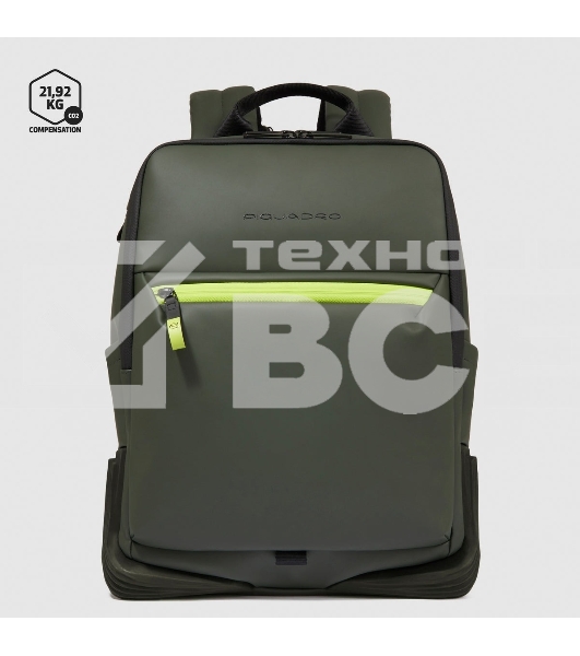 Рюкзак мужской Piquadro Corner 2.0 CA6464C2OW/VE темно-зеленый полиуретан/полиэстер