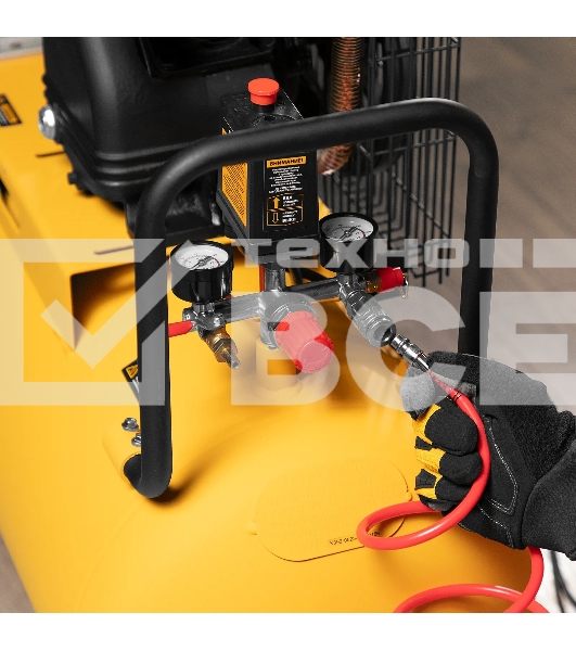 Компрессор воздушный Denzel BCV2200/100 рем. привод, 2,2 кВт, 100 л, 370 л/мин