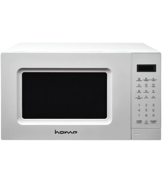 Микроволновая печь HOME HDM207BW белый, 20 л, 700 Вт, переключатели - сенсор