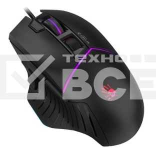 Мышь проводная A4Tech Bloody W95 Max черный, 12000 dpi, USB, кнопки - 10