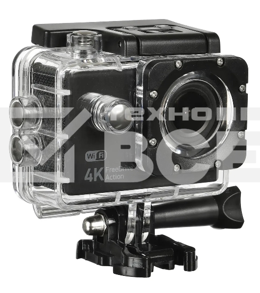 Видеорегистратор Digma FreeDrive Action 4K WiFi черный 8Mpix 2160x3840 2160p 140гр.