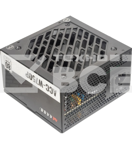 Блок питания Accord  ACC-W750P, 750Вт, 80 PLUS WHITE, 120мм, черный