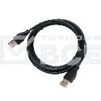 Кабель USB2.0 Cablexpert CC-USB2-AMAM-3M, AM/AM, экран, 28/26AWG, медь, Pro, 3м, черный, пакет, фото 1