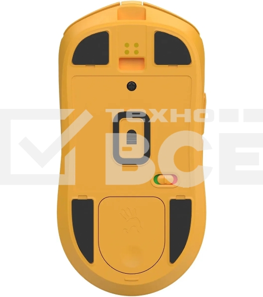 Мышь беспроводная/проводная A4Tech Bloody R72 Ultra Duo желтый, 20000 dpi, радиоканал, USB, кнопки - 7