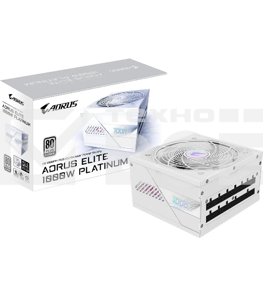 Блок питания Gigabyte ATX 1000W GP-AE1000PM PG5 ICE Gen.5 80+ platinum (20+4pin) APFC 120mm fan 16xSATA Cab Manag RTL