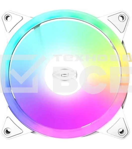 Вентилятор для корпуса PCCooler F3 T120 ARGB белый, 120 мм, 1800 об/мин, 21.6 дБ, 4 pin