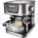 Кофеварка рожковая Redmond RCM-M1513 серебристый/черный, исп. кофе - молотый, 1.5 л, 1050 Вт, 15 бар, фото 1