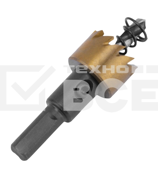 Коронка по металлу Denzel HSS, 20 мм, нитридтитановое покрытие