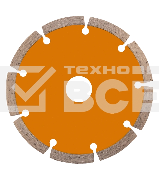 Диск алмазный отрезной Denzel ф125 х 22,2 мм, Сегментный, сухое резание